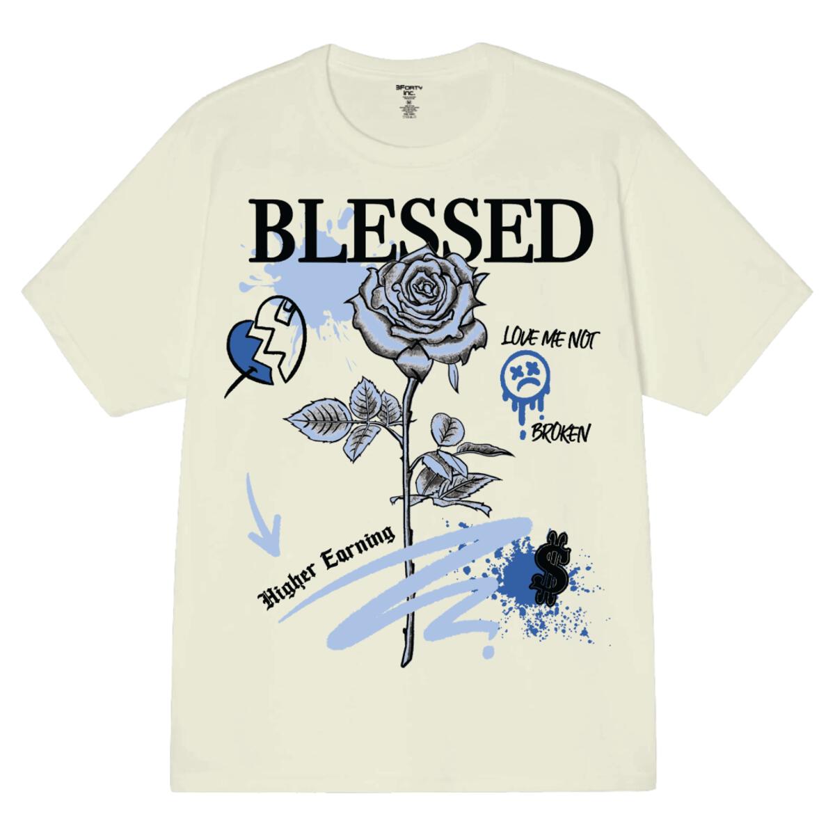 Blessed Rose Tee front view