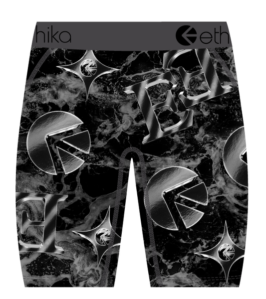 Ethika Black Water Boxers back view