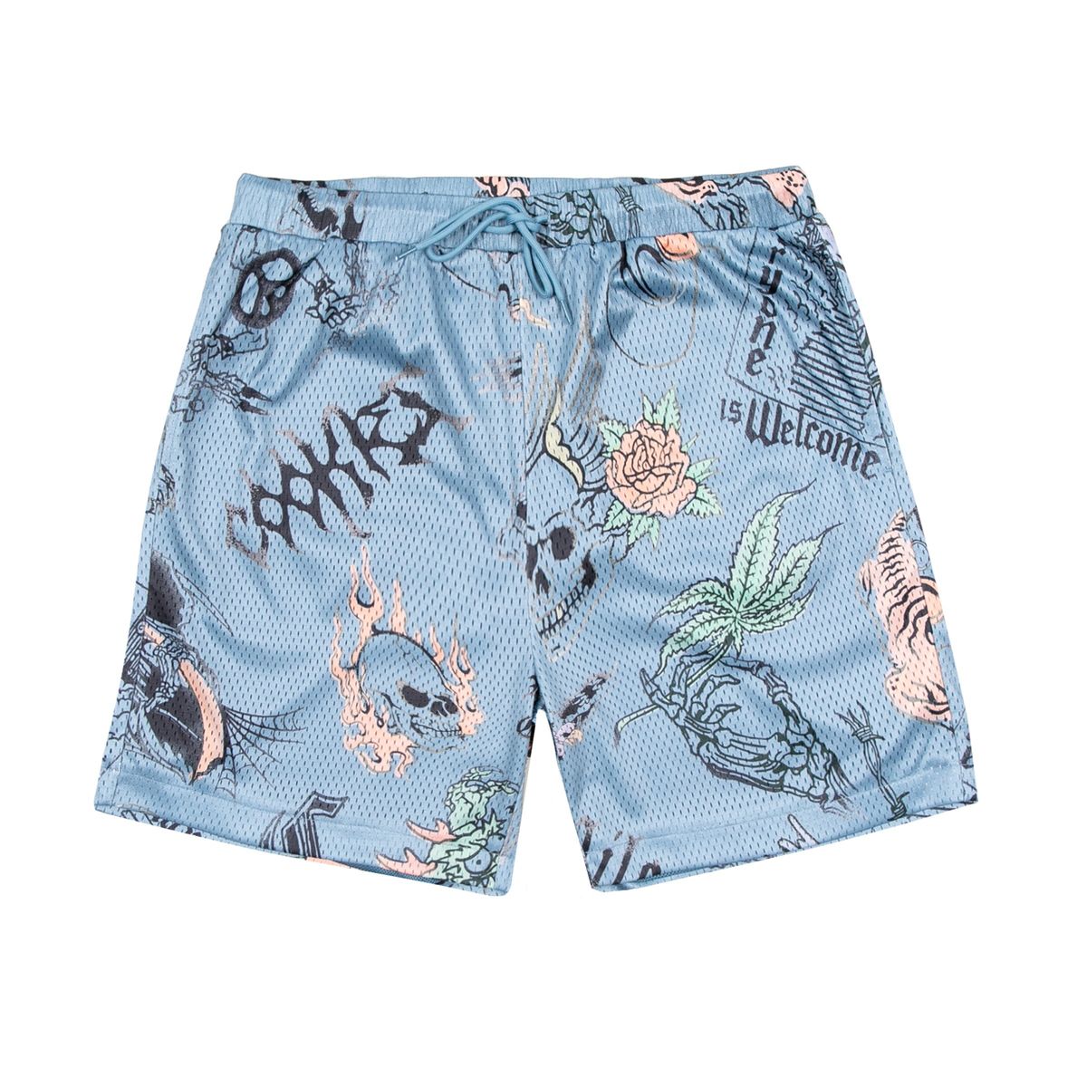 Heaven Can Wait Mesh Shorts front view