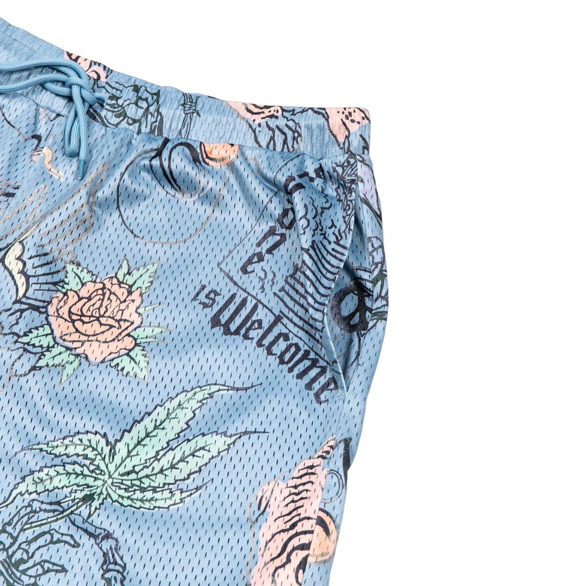 Heaven Can Wait Mesh Shorts front pocket