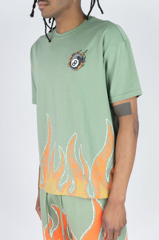 Rebel Minds Flame 8 Ball Tee