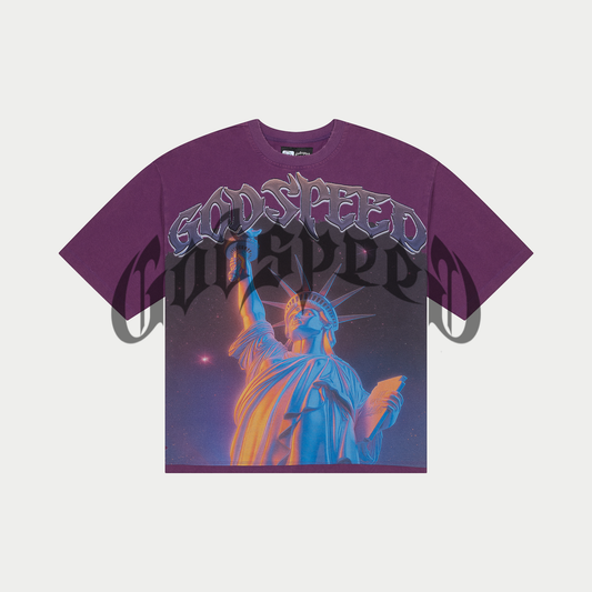 Godspeed Purple City Tee front view