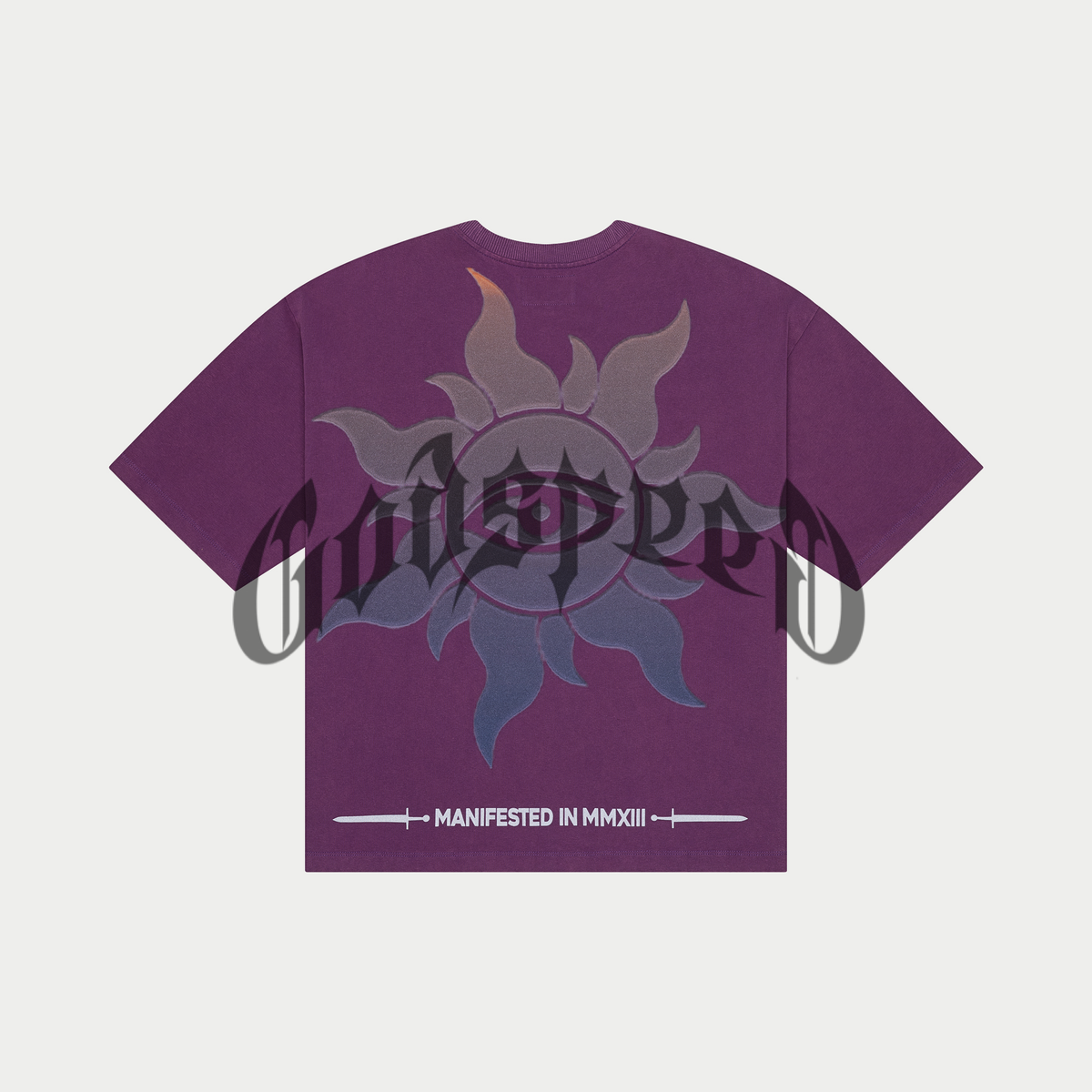 Godspeed Purple City Tee back view