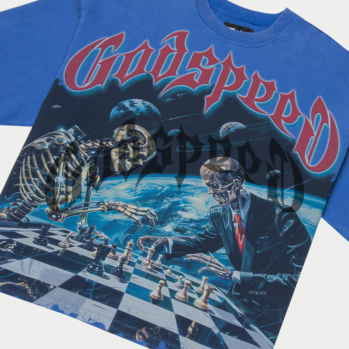 Godspeed Checkmate Tee close up