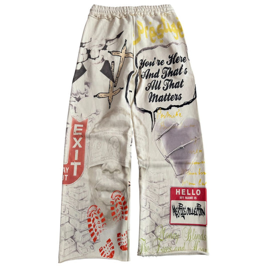 Prestige Money Power Respect Sweatpants back view statement graphic streetwear pants Epic Outfitters
