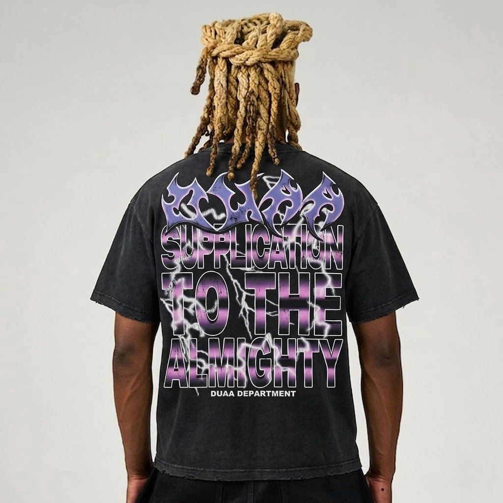 DUAA Element tee back graphic supplication to the almighty