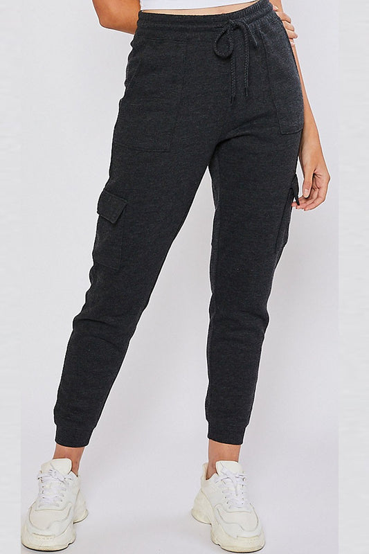 High Rise Cargo Joggers