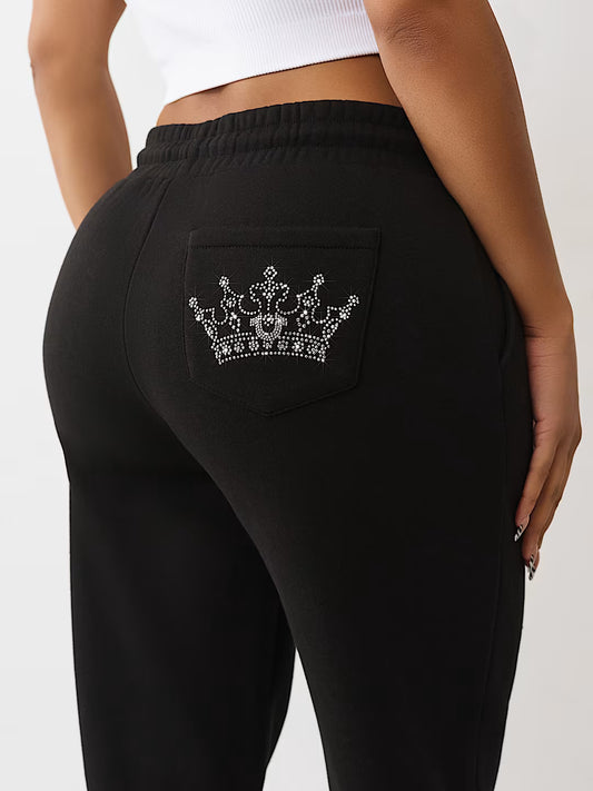 True Religion Crystal Crown Boyfriend Jogger