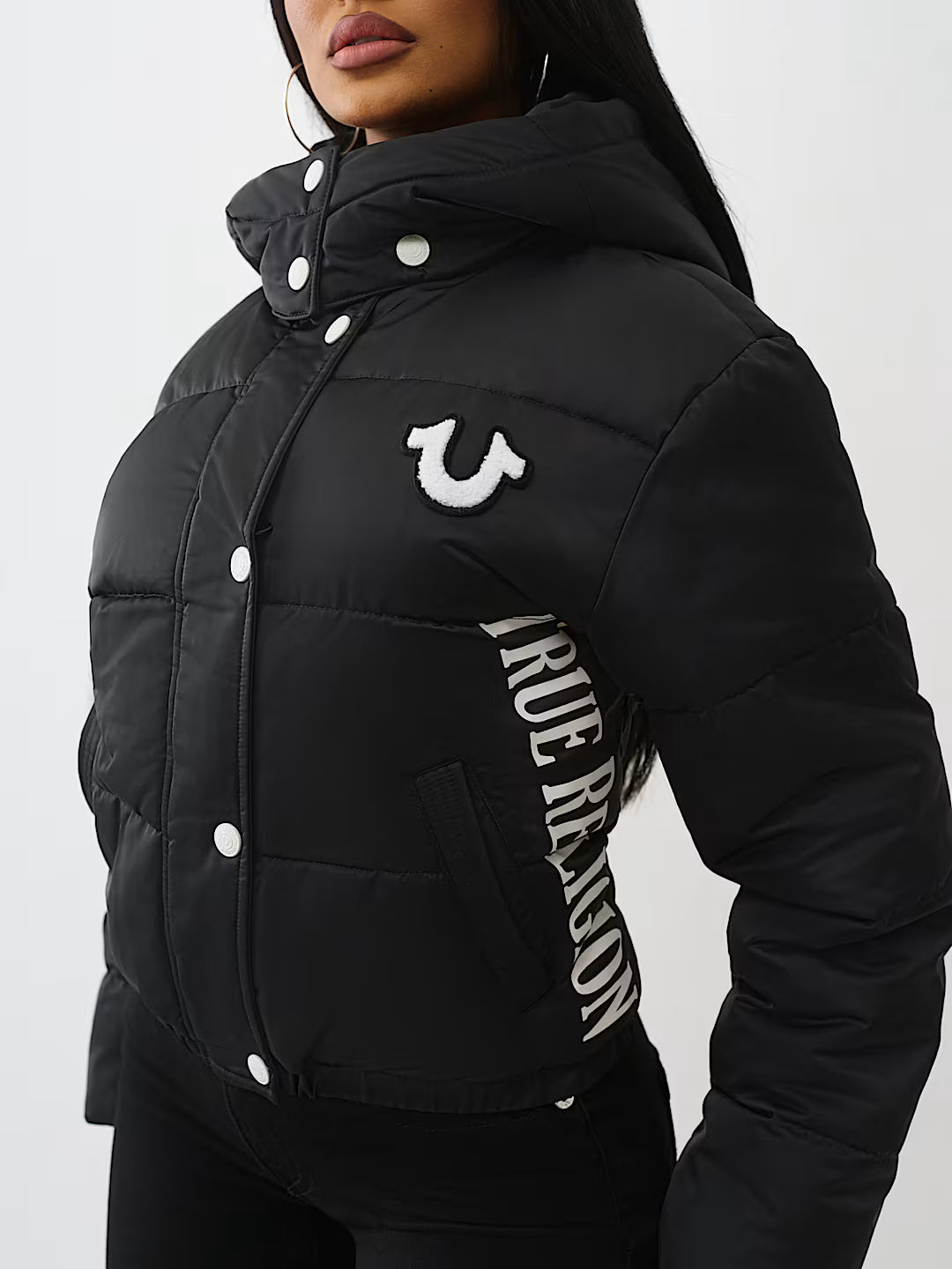 True Religion Patched Puffer Jacket – epicstores