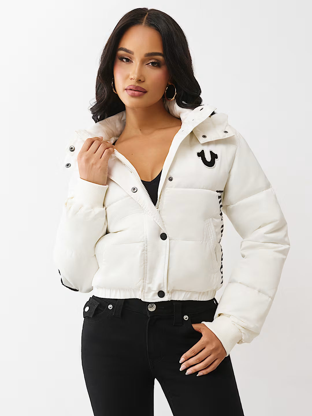 True Religion Patched Puffer Jacket