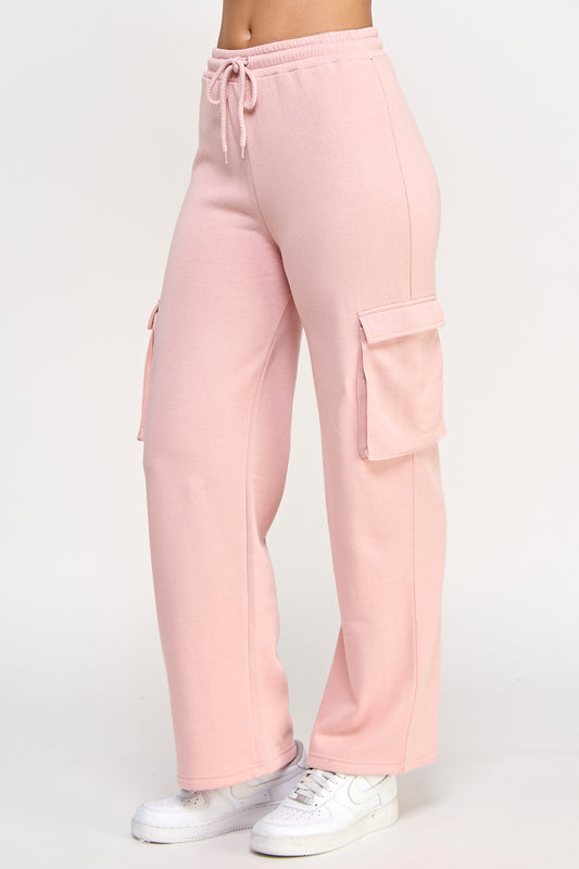 Cargo Straight Leg Sweatpant