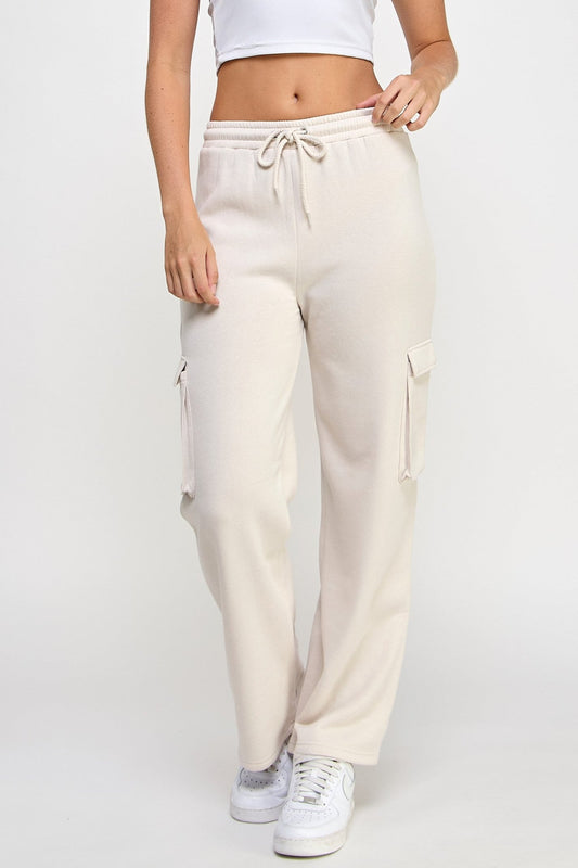 Cargo Straight Leg Sweatpant