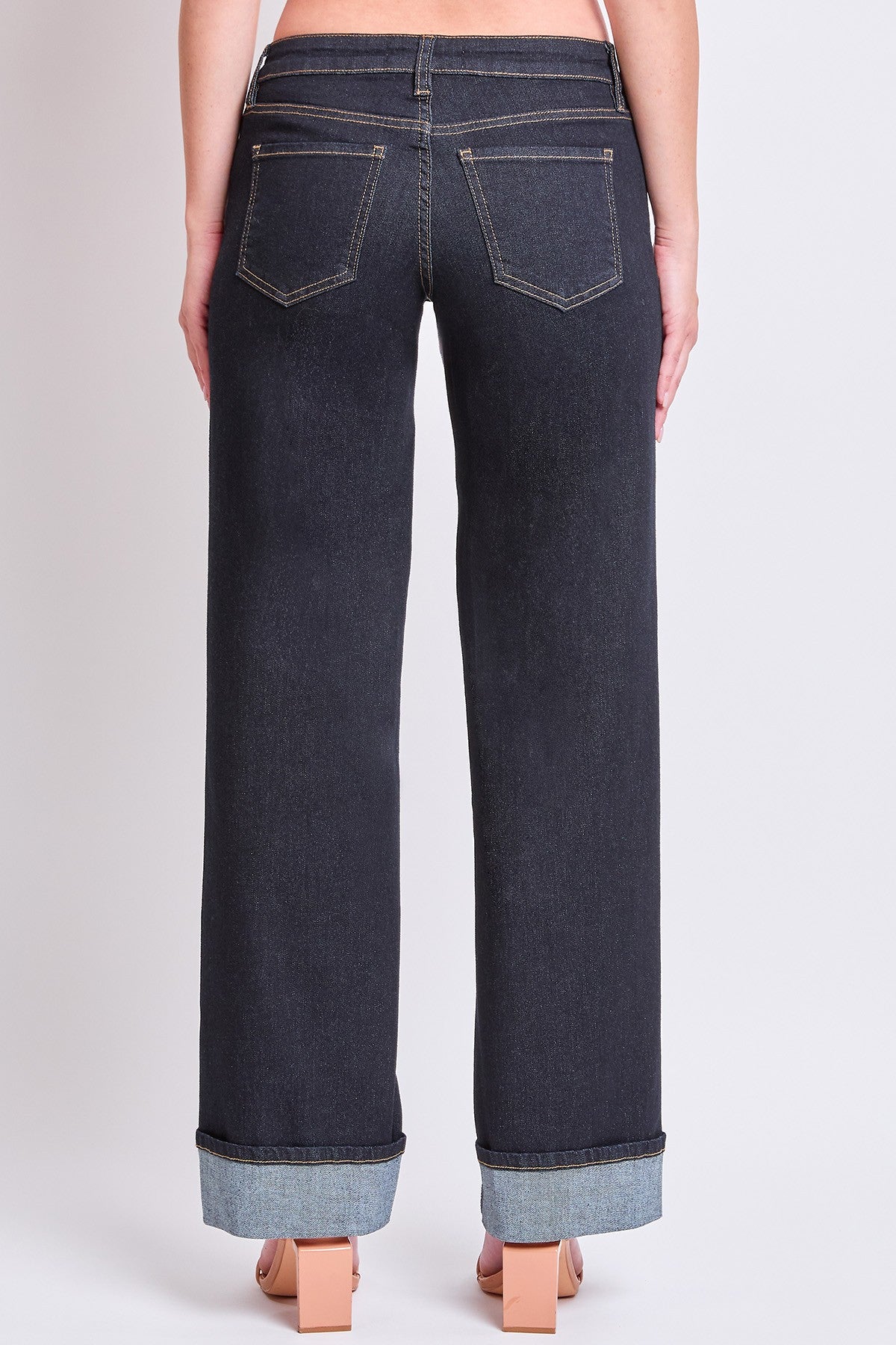 Wide Leg Cuff Jean