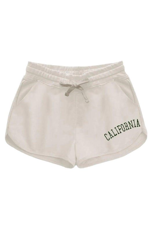 California Embroidery French Terry Shorts FRONT VIEW