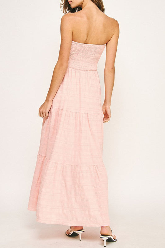 Front Tie Lace-up Maxi Dress