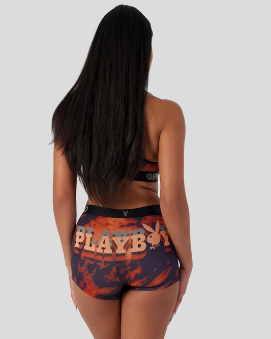 PSD Playboy Lava Dye Boy Shorts back view