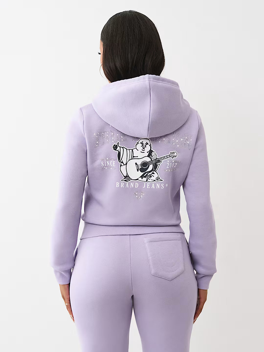 True Religion Crystal Logo Zip Hoodie