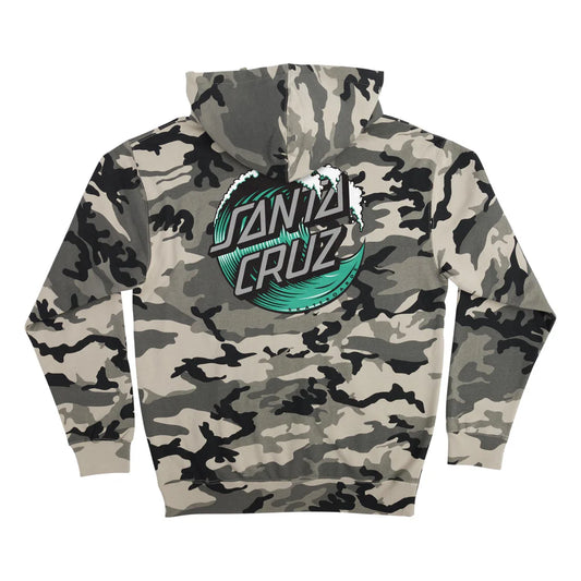 Santa Cruz Men's Wave Dot Hoodie back view