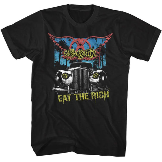 Aerosmith Eat The Rich Tee front view