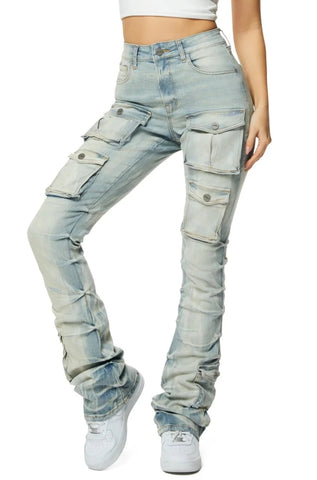 Women's Utility Stacked Jeans