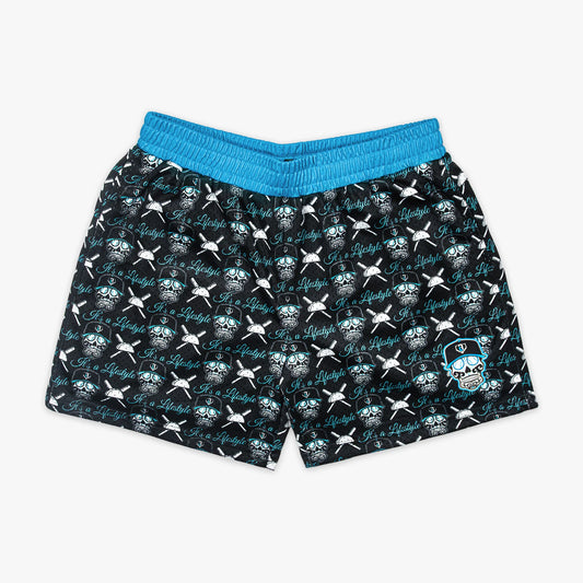 BL101 Slugger Skull Youth Mesh Shorts