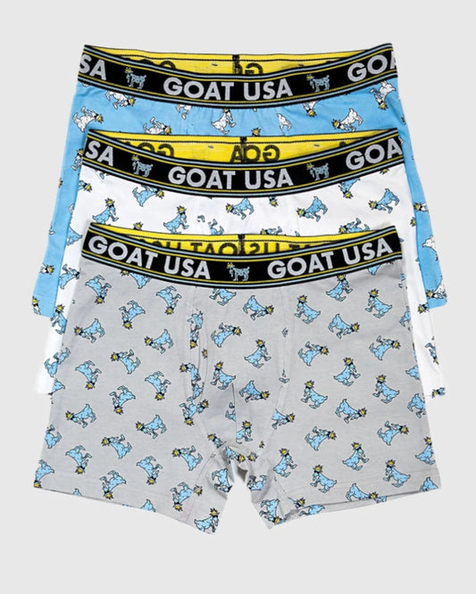 Goat USA 3 Pack OG Boxers front view
