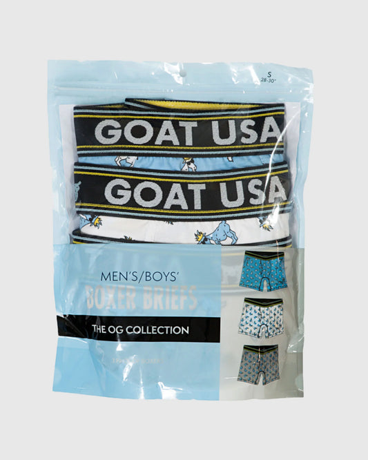 Goat USA 3 Pack OG Boxers front view package