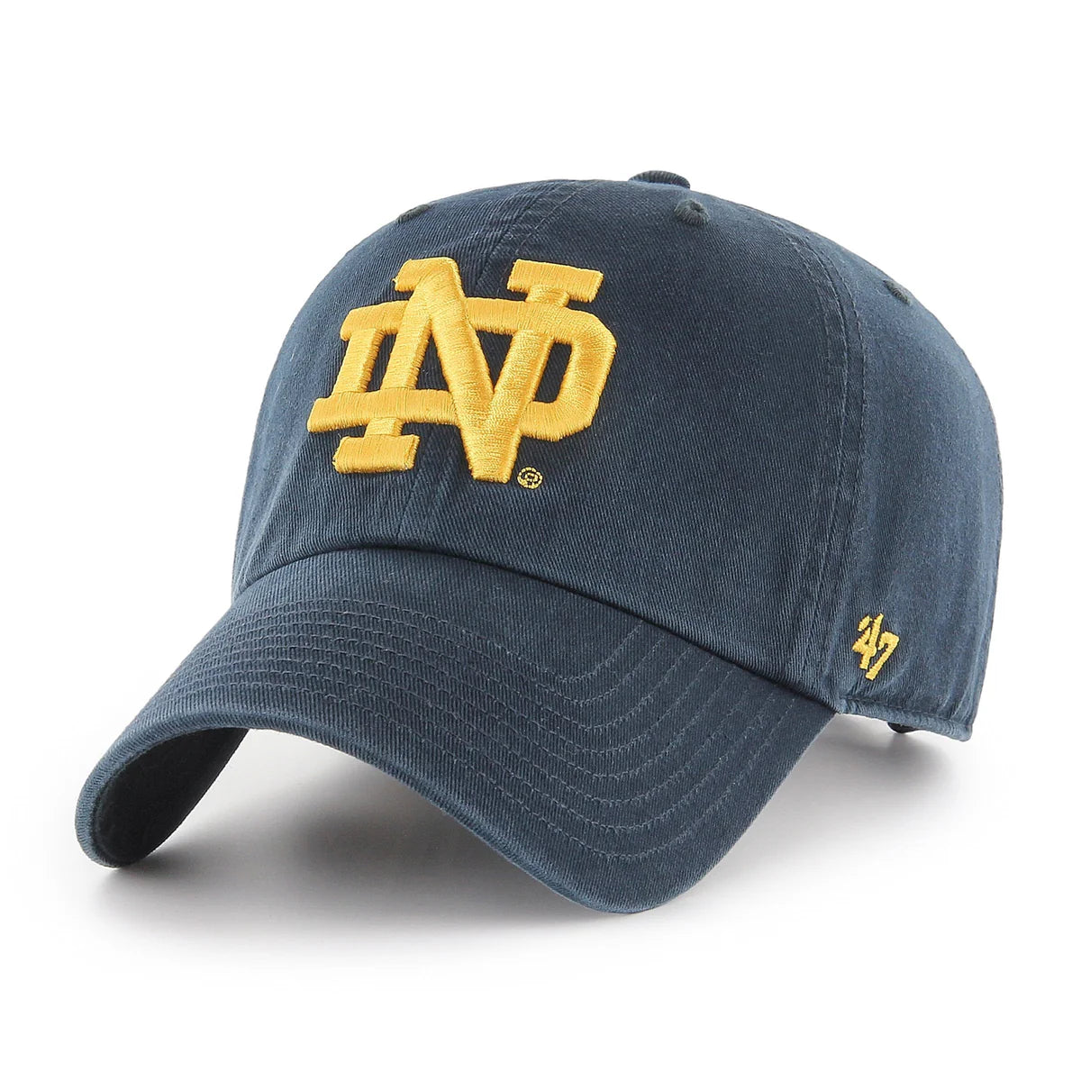 Blue cap with yellow logo