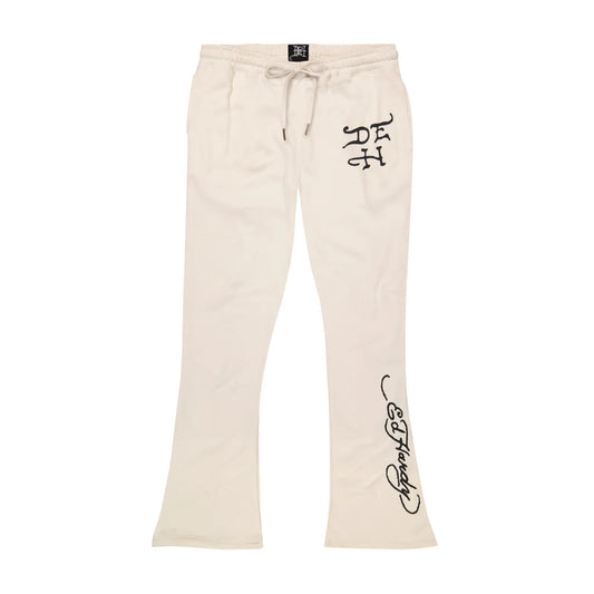 Ed Hardy Eagle Stacked Sweatpants front view