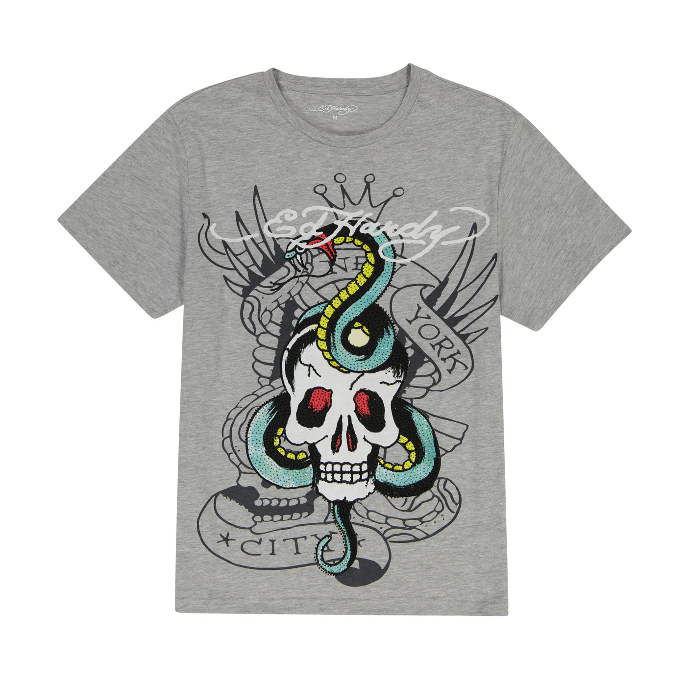 Ed Hardy Stone Snake Tee front view