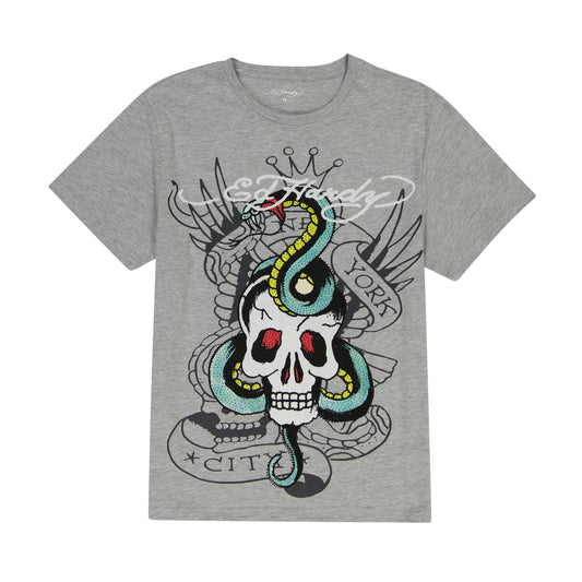 Ed Hardy Stone Snake Tee front view