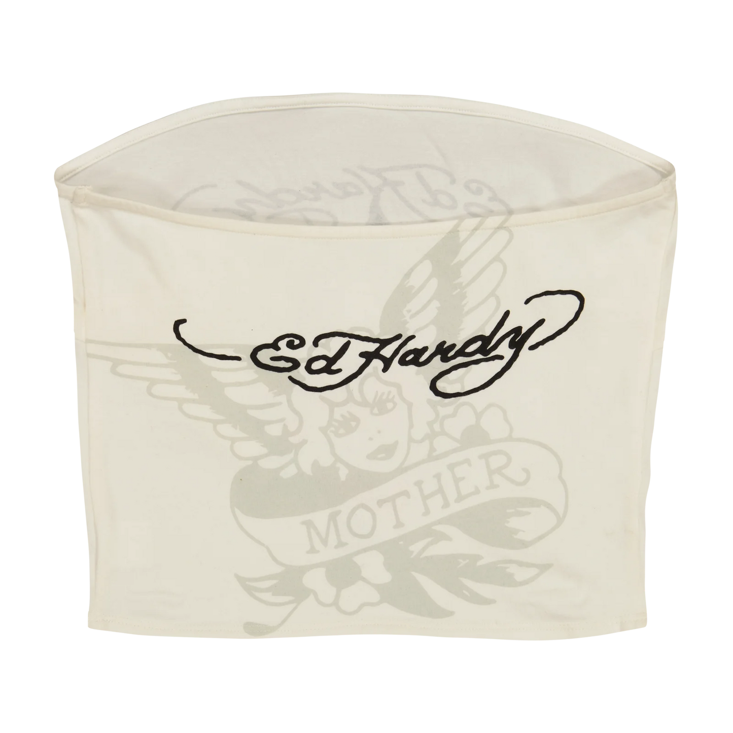 Ed Hardy Cross Heart Tube Top back view