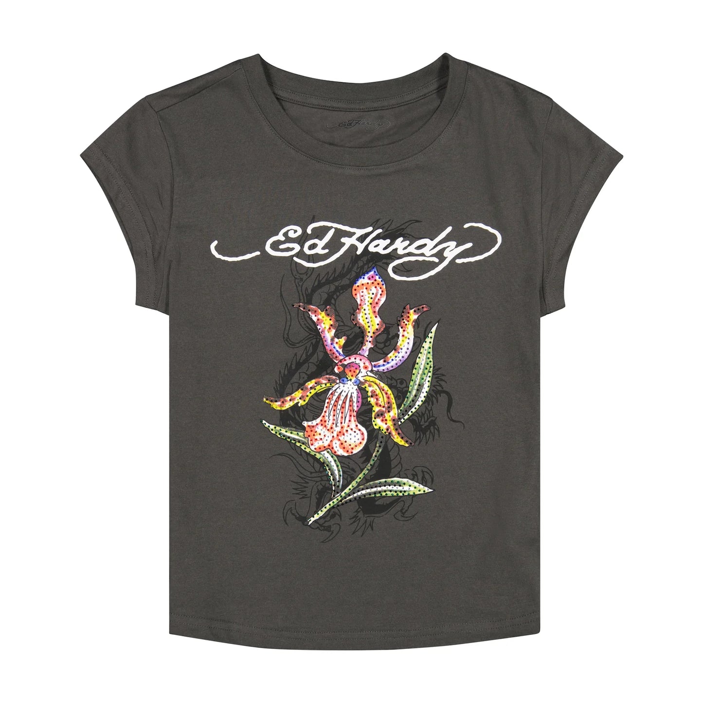 Orchid Cap Sleeve Tee front view