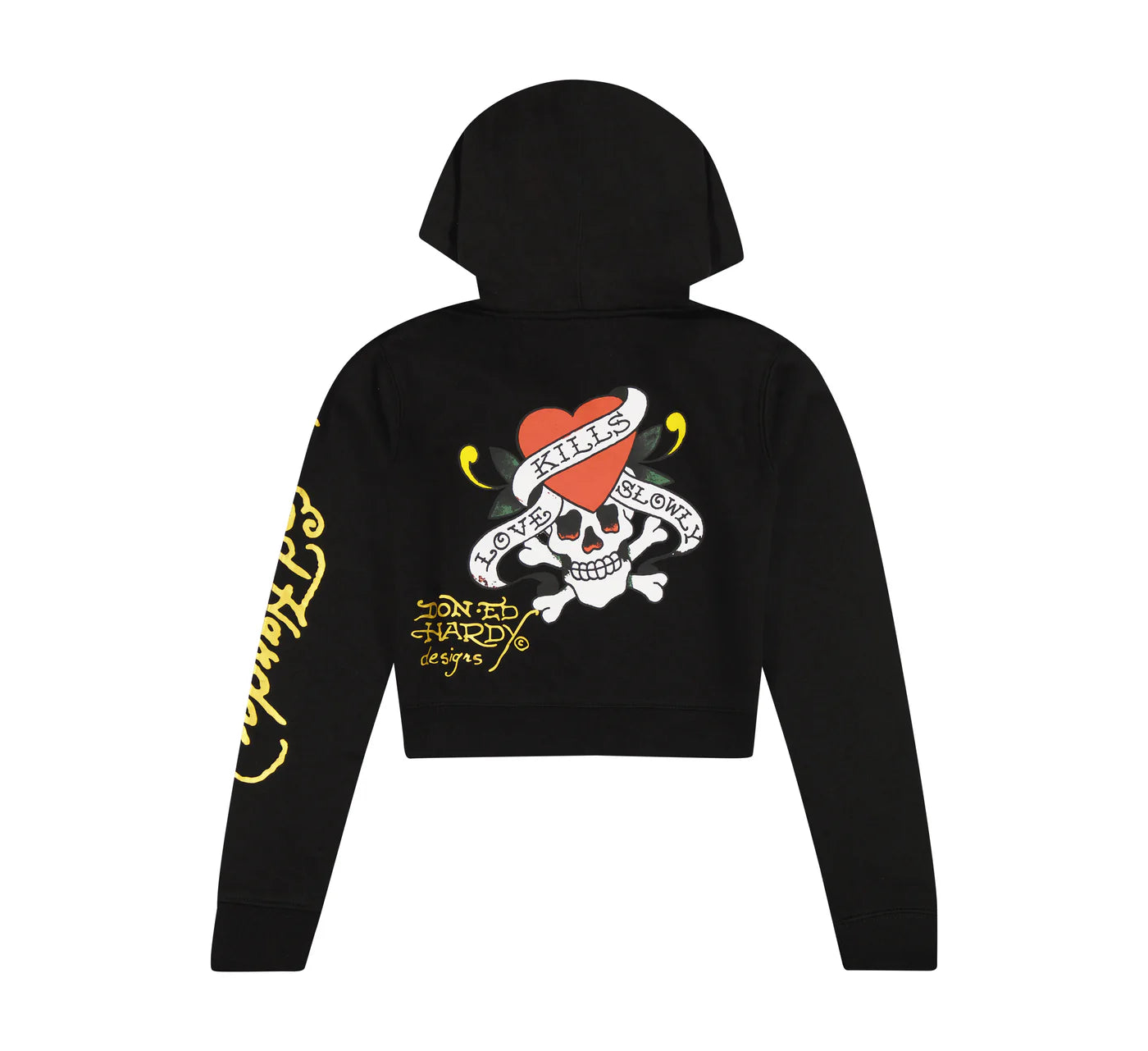 Ed Hardy Love Kills Slowly Zip Up Hoodie back view