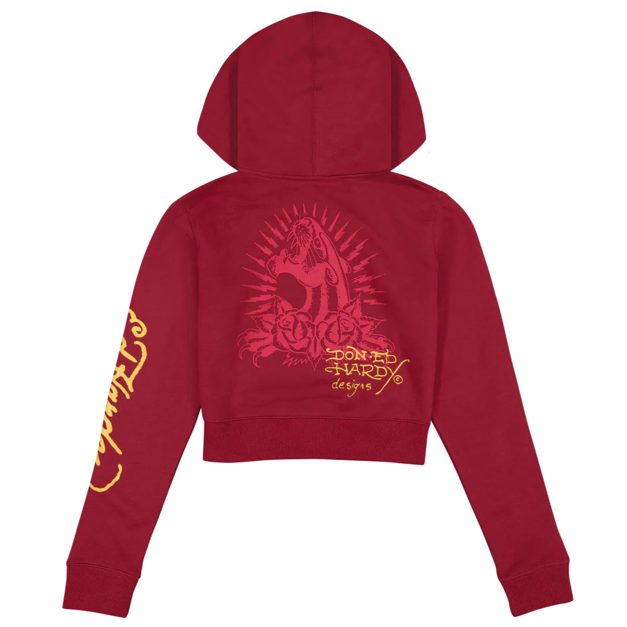 Ed Hardy Amor Butterfly Hoodie back view