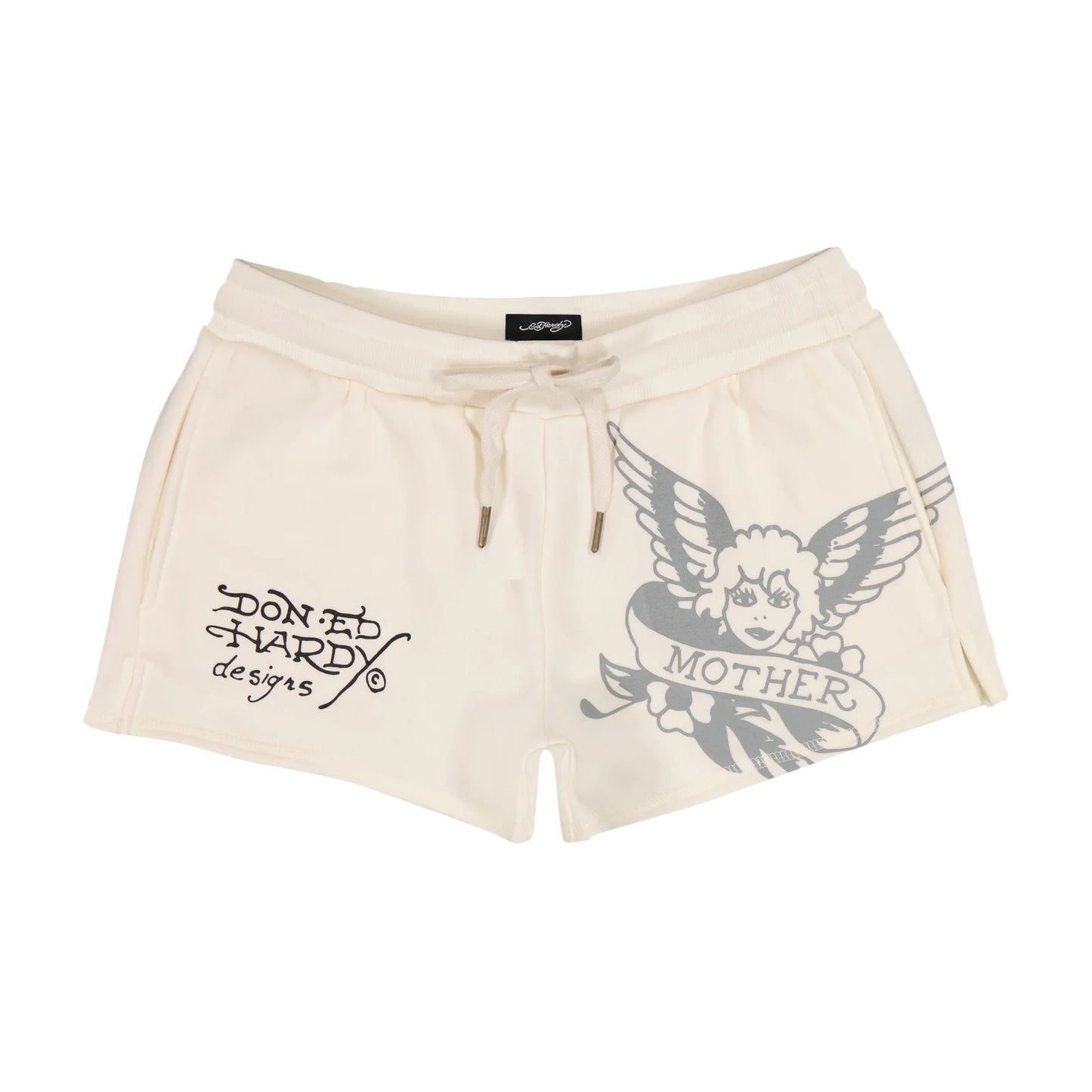 Ed Hardy Sacred Heart Fleece Short front view