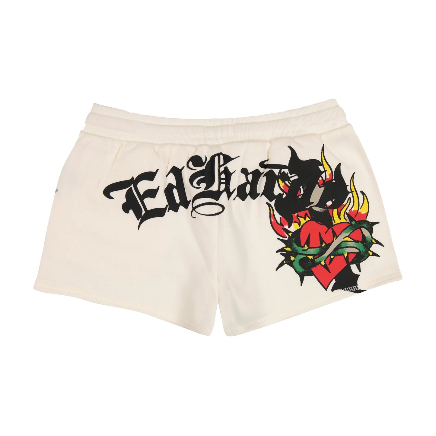 Ed Hardy Sacred Heart Fleece Short back view