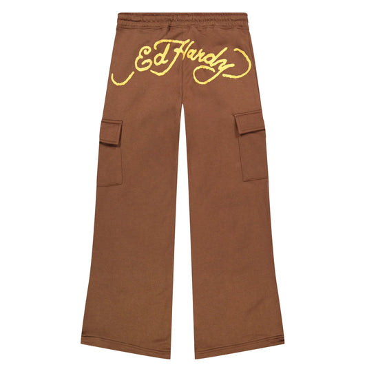 Ed Hardy Koi Fish Cargo Sweatpants back view