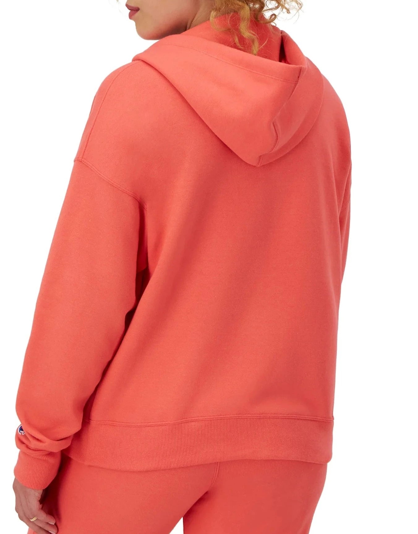 Women's C Logo Powerblend Zip-Up Hoodie back view