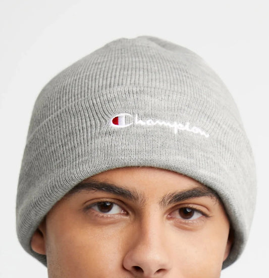 Script Cuff Beanie front view