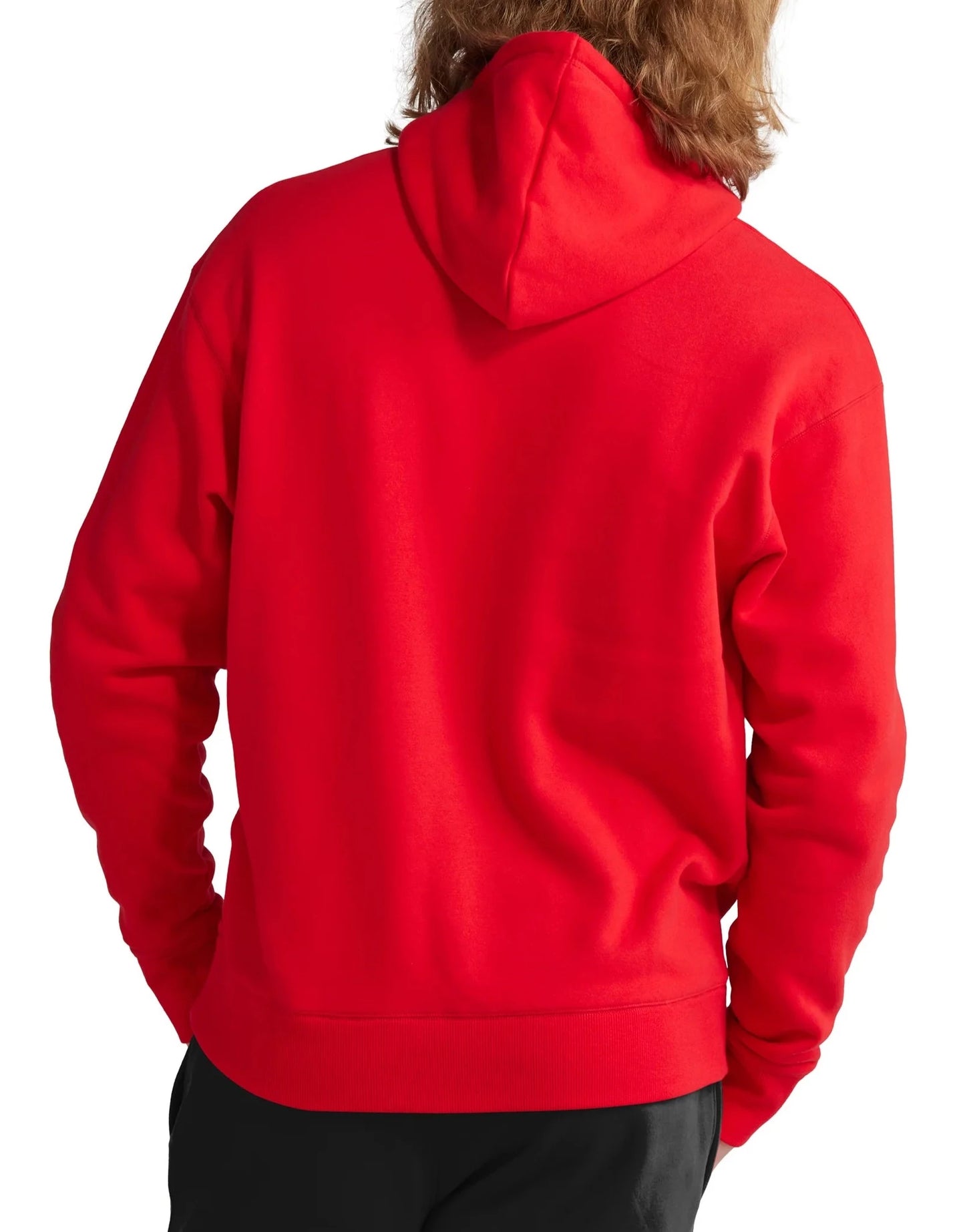 Men's Embroidered C Script Logo Classic Fleece Hoodie back view