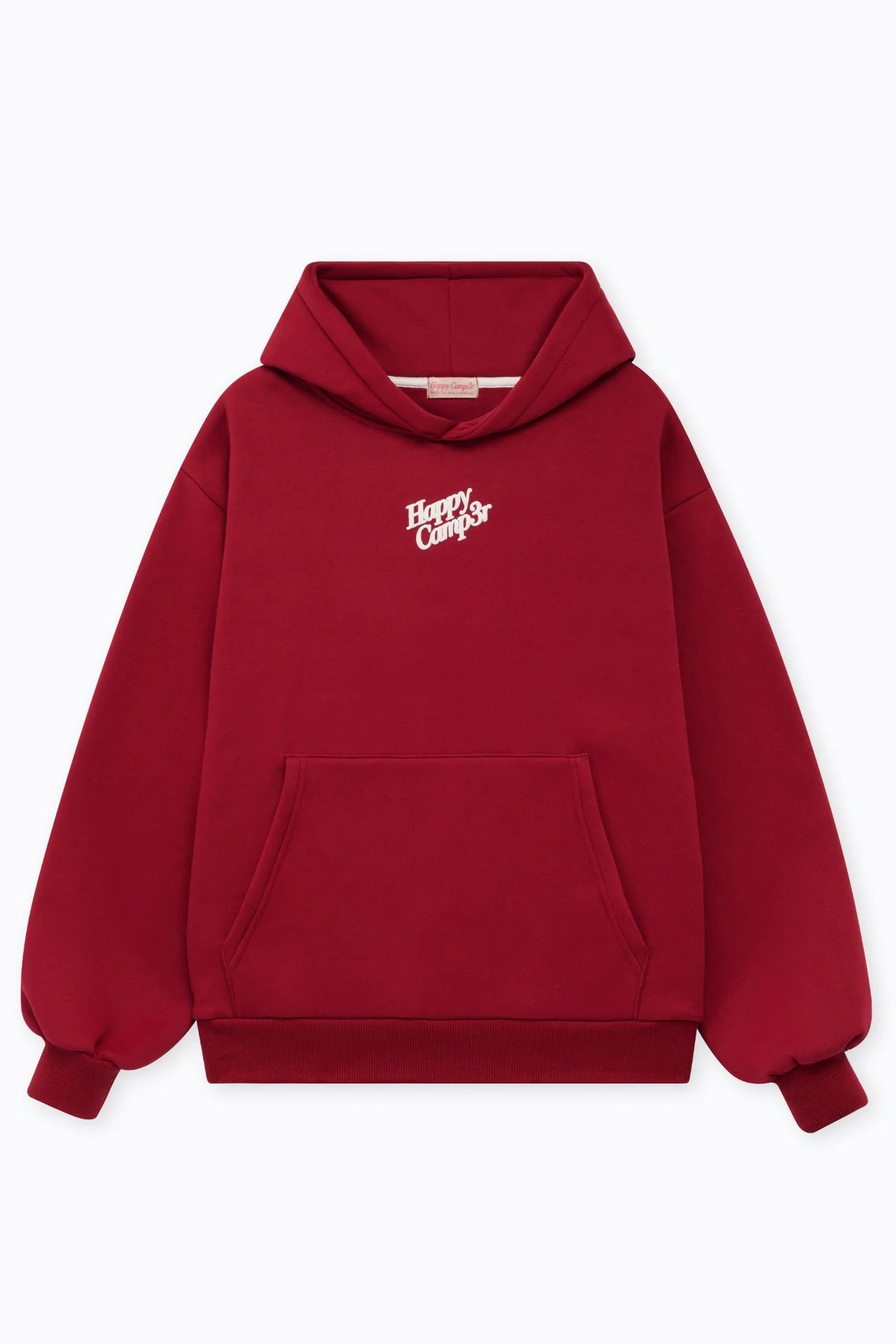 Happy Camp3r Puff Series Hoodie – Dark Cherry