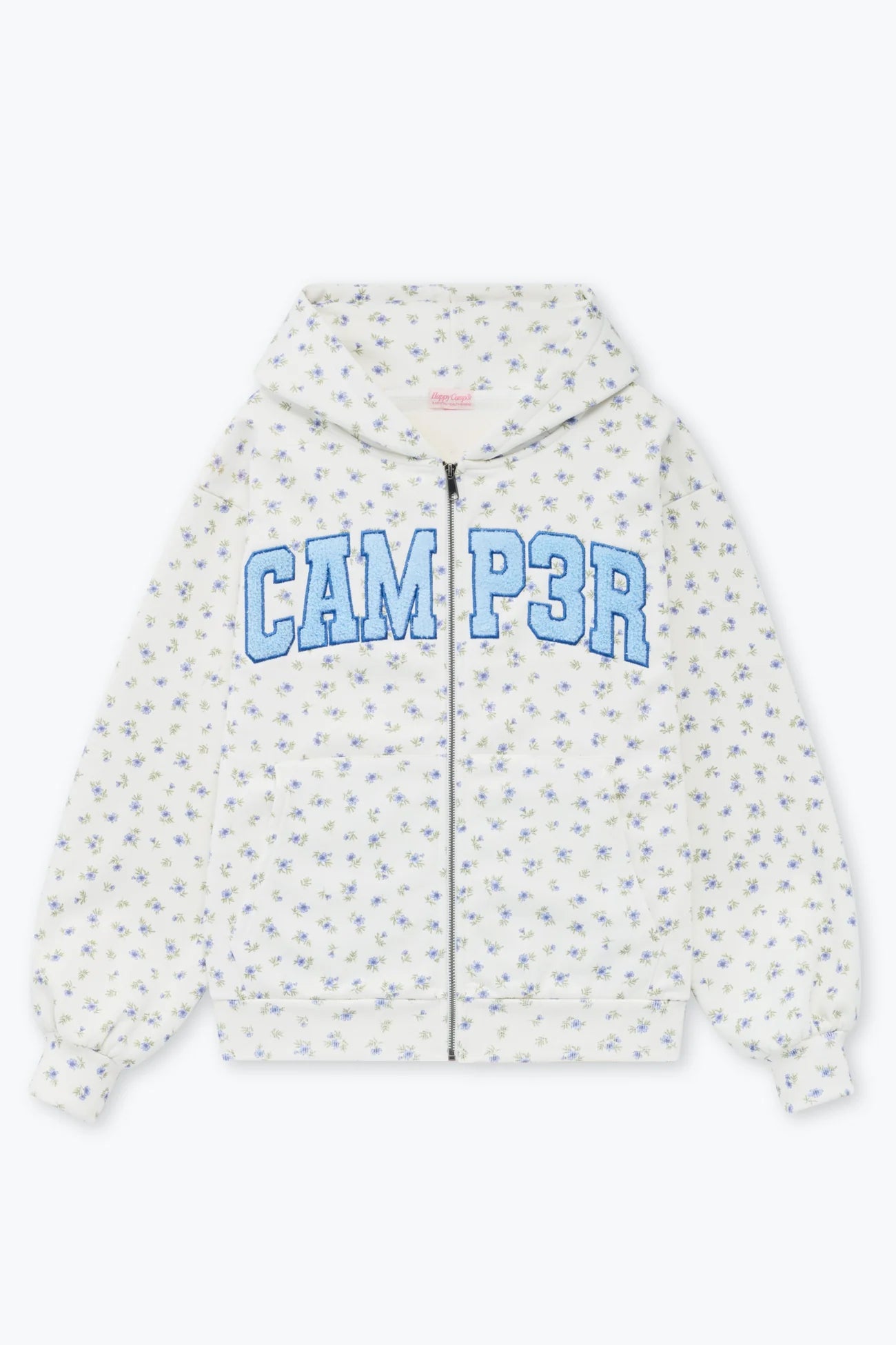 Happy Camp3r Periwinkle Zip-Up Hoodie