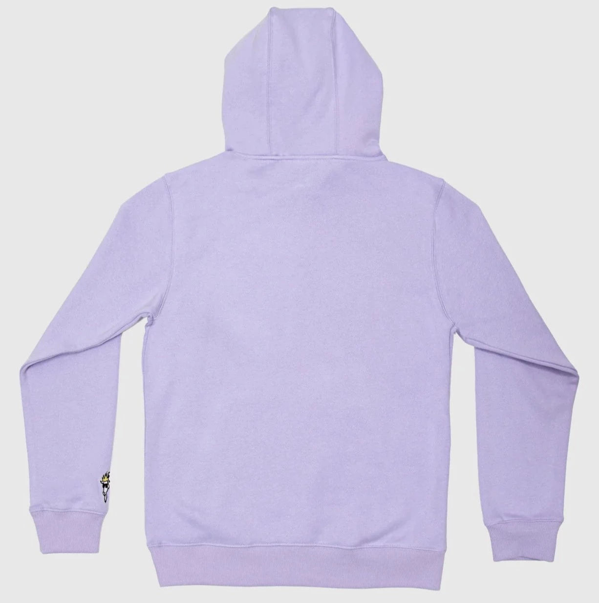 lavender goat hoodie back