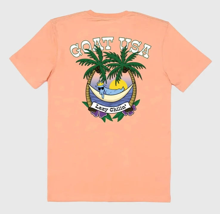 Goat USA Lazy Chillin Tee back view