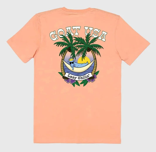 Goat USA Lazy Chillin Tee back view