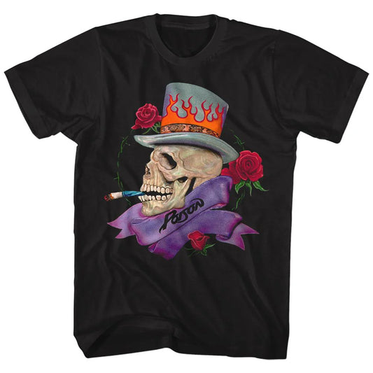 Men's Skull Smoking Poison Tee front view