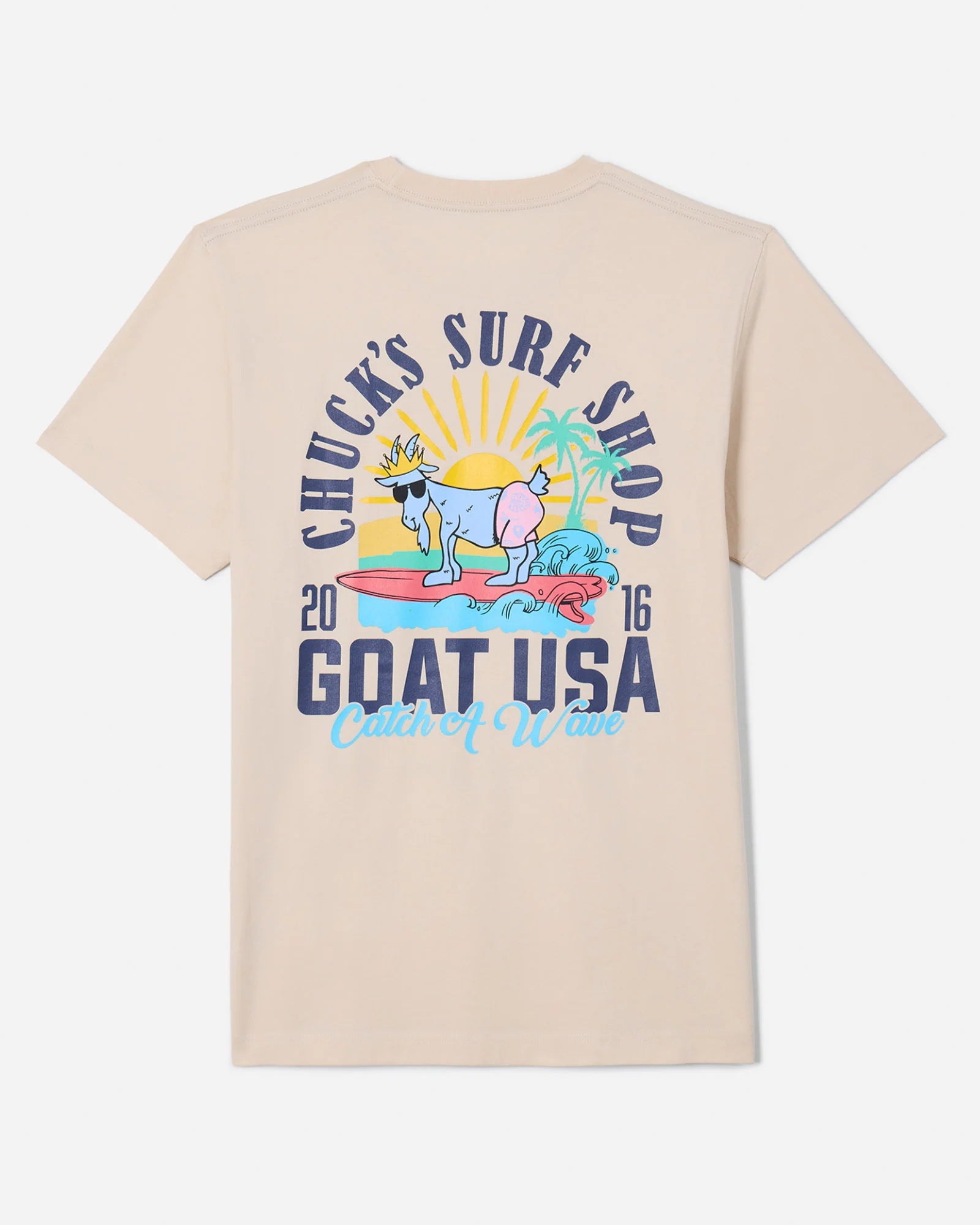 Goat USA Catch A Wave Tee BACK VIEW