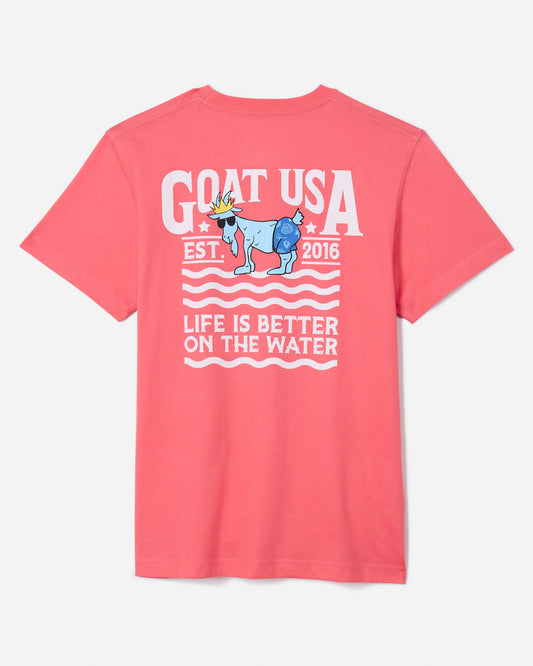 Goat USA Swim Tee back view