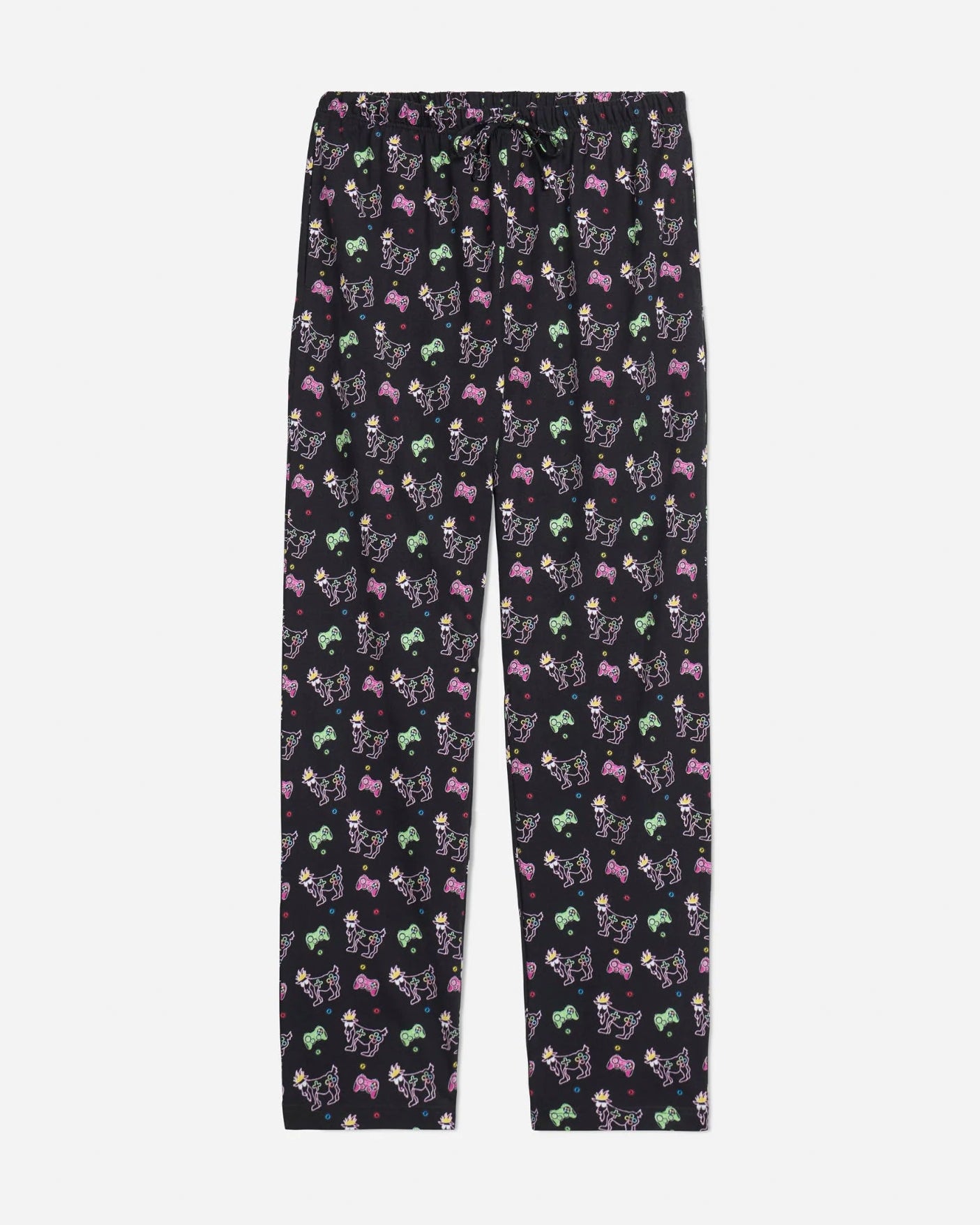 Patterned pants on a white background